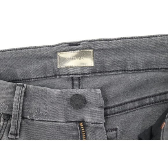 Mother Jeans Womens 26 Looker Ankle Fray Skinny Last Chance Saloon Stretch Crop - Picture 11 of 15